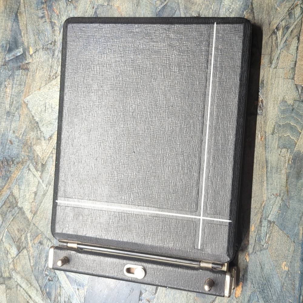 Master-Craft vintage buttonlock ledger with paper